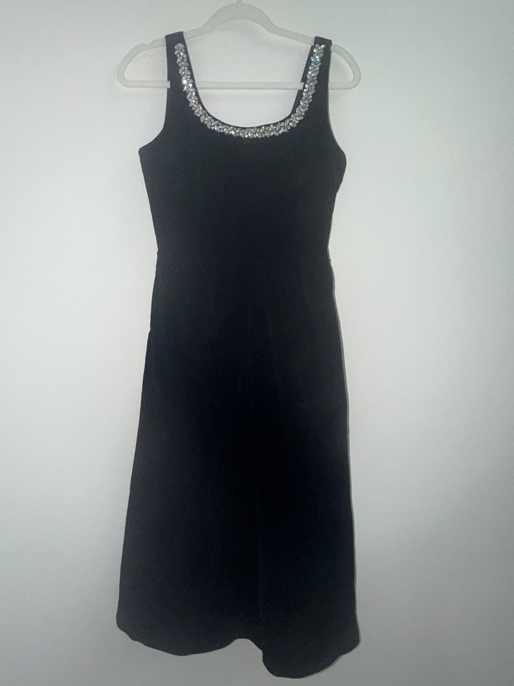 Cider Velvet Rhinestone Ruffle Maxi Dress - Picture 5 of 8